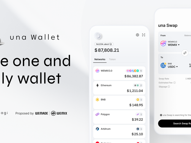 WEMIX launches ‘una Wallet’ to enable safest and most convenient digital asset management across blockchains