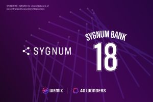 WEMIX3.0 welcomes Sygnum as Node Council Partner “WONDER 18”