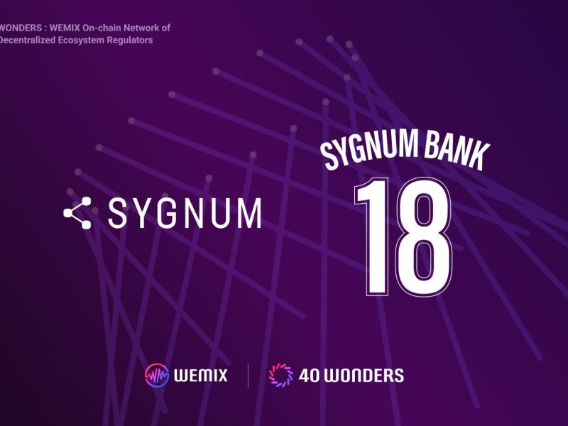 WEMIX3.0 welcomes Sygnum as Node Council Partner “WONDER 18”