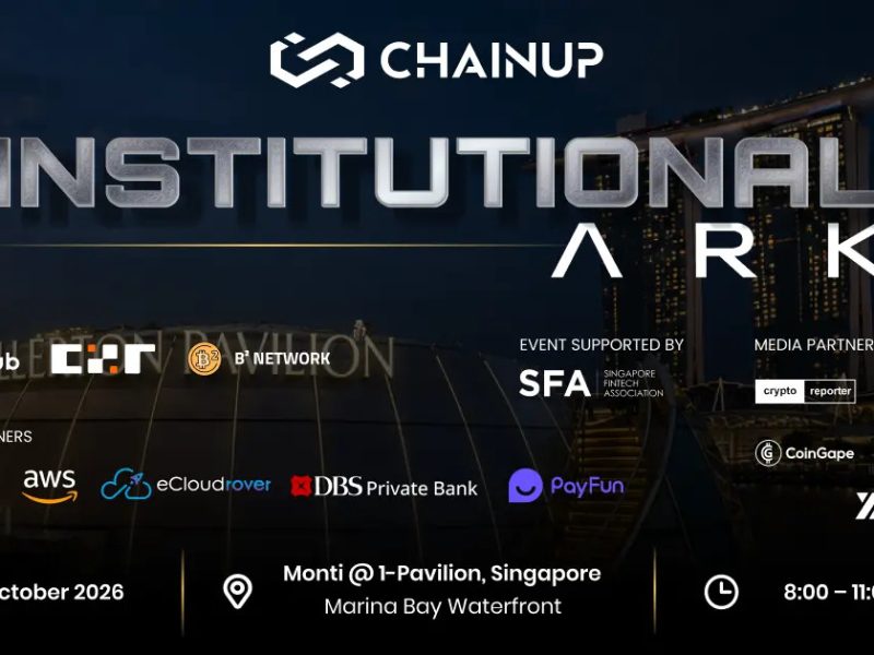 ChainUp Brings The Institutional Ark to TOKEN2049 Singapore, Focusing on Digital Asset Infrastructure and High-Value Deal Flow